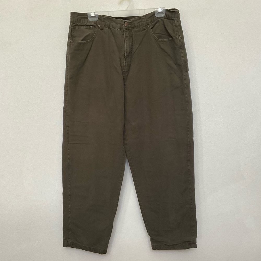 Redhead Olive Green Flannel Lined Jeans Size 36x32 Outdoor Warm Hunting